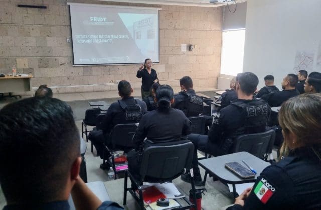 Alrededor de mil 400 elementos de la DSPM reciben capacitación en prevención de la tortura