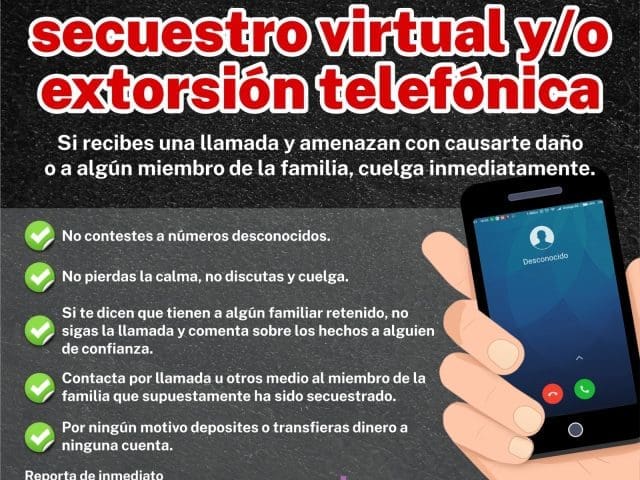 Rescatan a dos familias víctimas de secuestro virtual